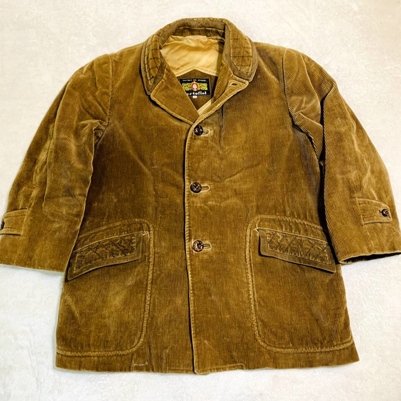 Cortefiel Jackets & Coats Vtg Cortefiel Corduroy Brown Field Jacket